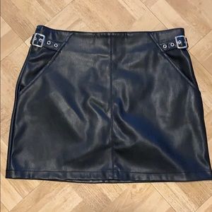 Leather Mini Skirt